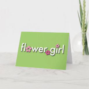 Sind Sie mein Blumen-Mädchen? Karte