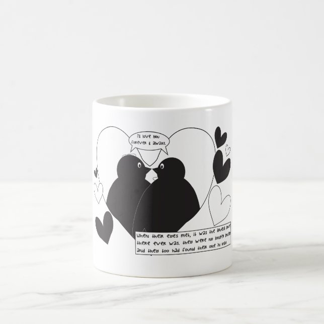 Sind Sie mein Pinguin? - Ändern Sie Farbe Kaffeetasse (Mittel)