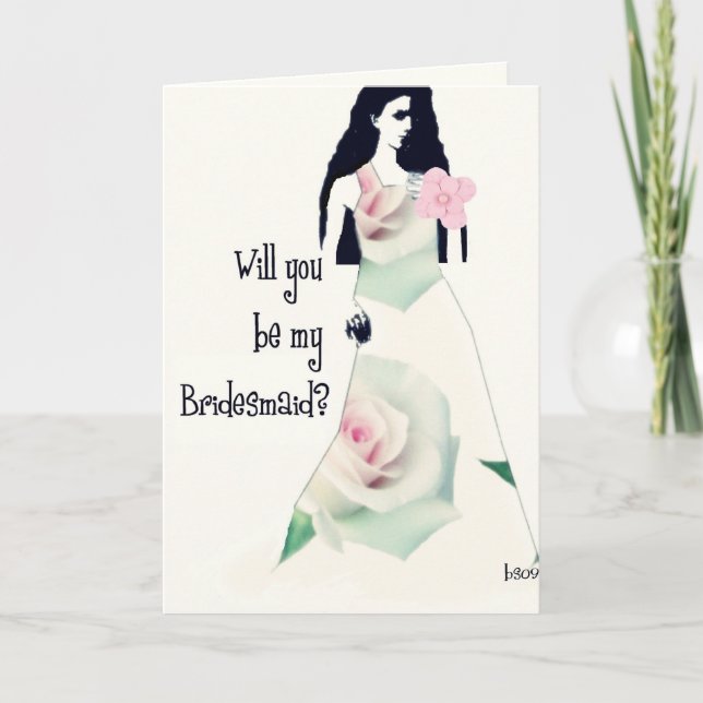sind Sie meine Brautjungfer? Einladung (Vorderseite)
