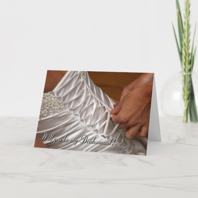 Sind Sie meine Brautjungfer? Einladung (Vorderseite)