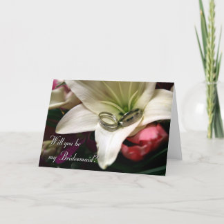 Sind Sie meine Brautjungfer? Einladung