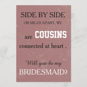 Sind Sie meine Brautjungfer? Einladung