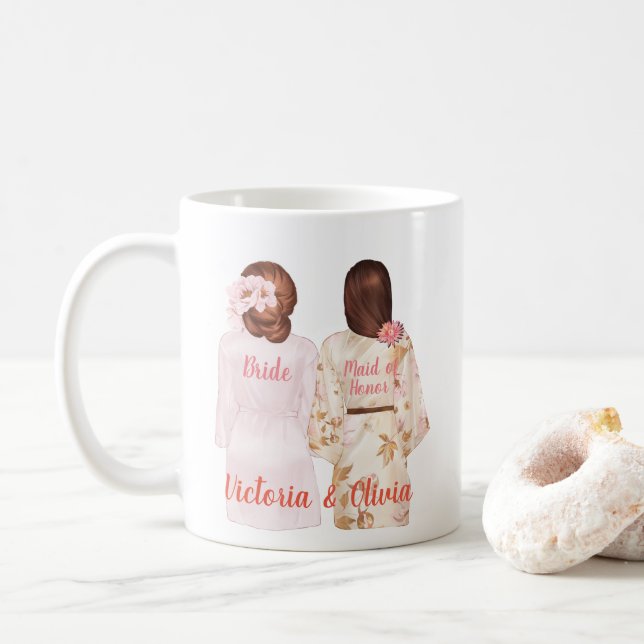 Sind Sie meine Trauzeugin-Tasse Kaffeetasse (Mit Donut)