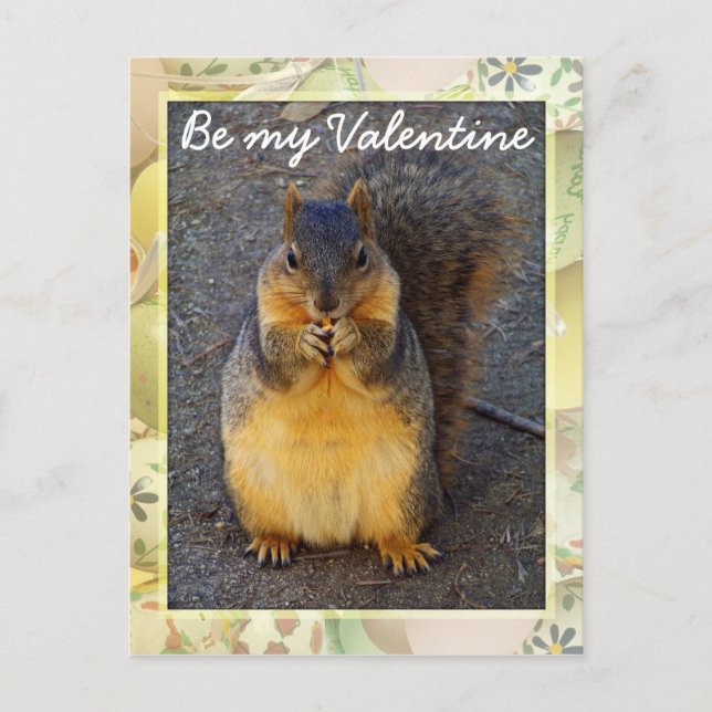 Sind Sie meine Valentine_ Postkarte (Vorderseite)