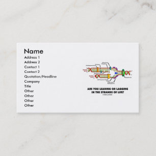 Sind Sie oder Verzögerung in den Strängen des Visitenkarte