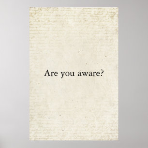Sind Sie über Vintage Papier Minimalistische Typog Poster