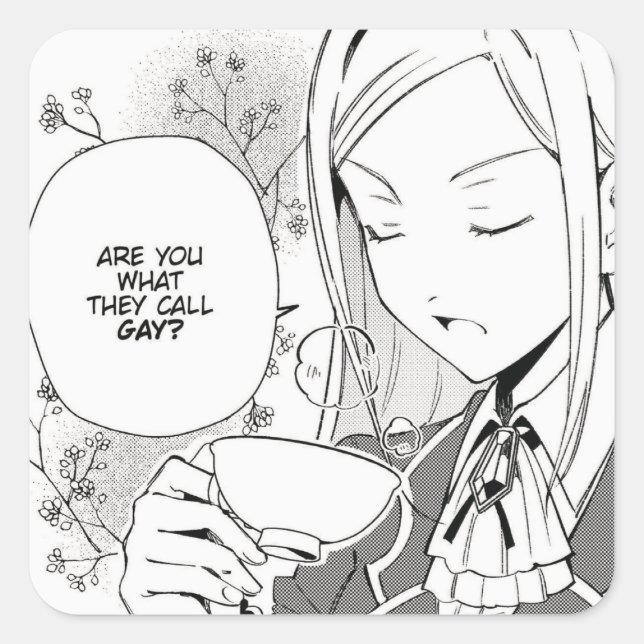 Sind Sie, was sie schwul nennen? | WataOshi | Quadratischer Aufkleber (Vorderseite)