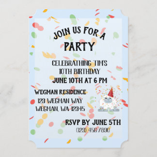 Sind Sie Yeti Party Niedliche Geburtstag Party Yet Einladung