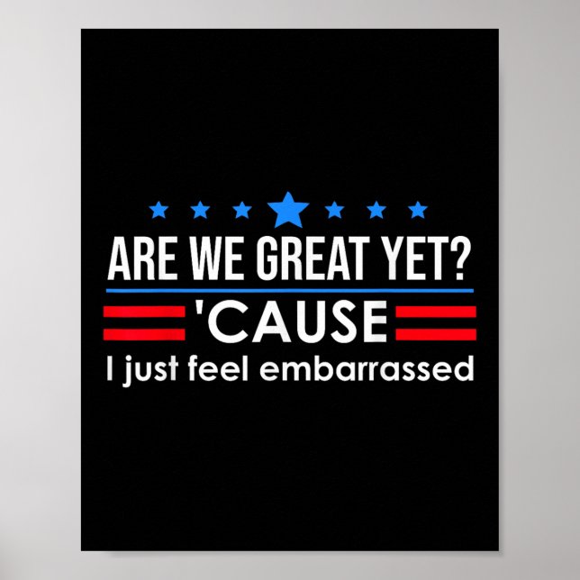 Sind wir große Shirt Männer, die ich fühle mich nu Poster (Vorne)