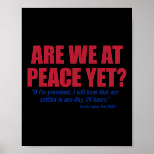 Sind wir jetzt endlich im Frieden, Russland Ukrain Poster