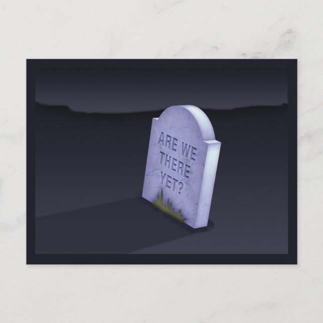 Sind wir noch da? Postkarte (Vorderseite)