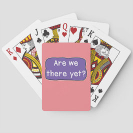 Sind wir schon da? spielkarten