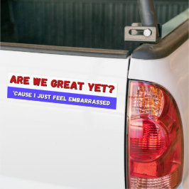 Sind wir schon groß? Autoaufkleber? Autoaufkleber