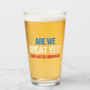 Sind wir schon großartig? Ich fühle mich gerade um Glas