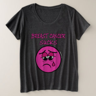 SIND ZUM KOTZEN...Brustkrebs Große Größe T-Shirt