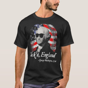 Sind zum Kotzen England 4. Juli George Washington  T-Shirt