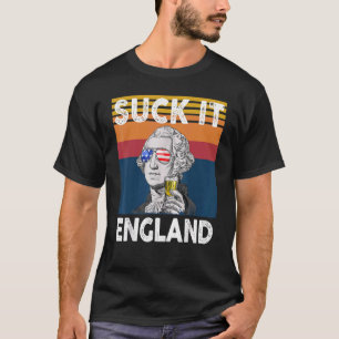 Sind zum Kotzen England 4. Juli George Washington T-Shirt