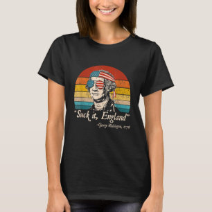 Sind zum Kotzen England 4. Juli George Washington T-Shirt