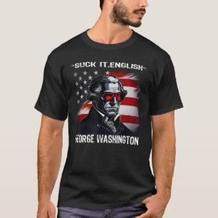 Sind zum Kotzen England Cool George Washington 4. T-Shirt