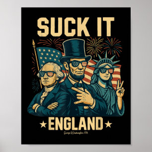 Sind zum Kotzen England Funny George Washington 17 Poster
