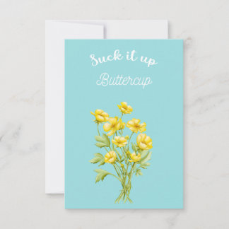 Sind zum Kotzen es auf Buttercup Dankeskarte