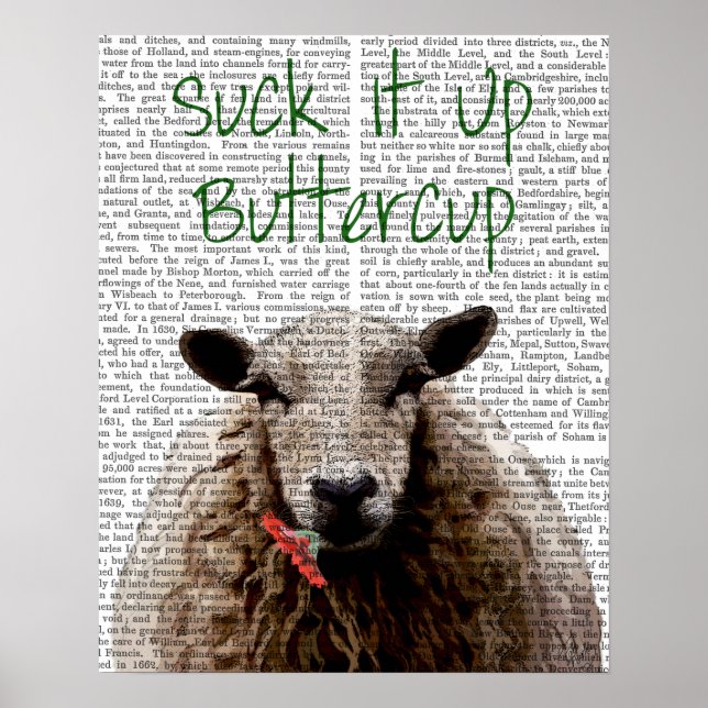 Sind zum Kotzen es auf Buttertasse Poster (Vorne)