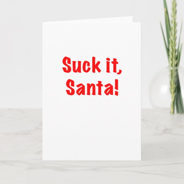 Sind zum Kotzen es Santa! Karte (Vorderseite)