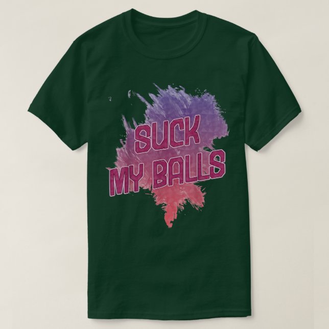 Sind zum Kotzen meine Balls Bubble Tea Funny Spric T-Shirt (Design vorne)