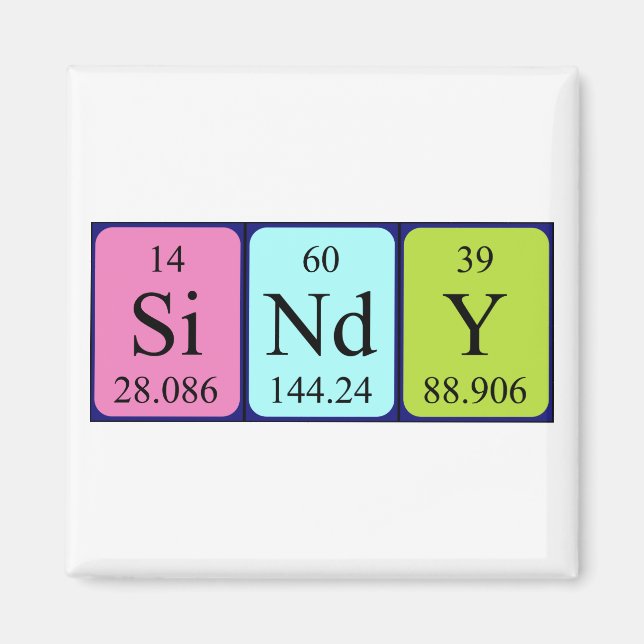 Sindy Periodenmagnet Magnet (Vorne)