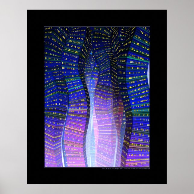 Sine City (blau) Poster (Vorne)