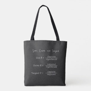 Sine Cosine Tangent Right Triangle Trigonometrie Tasche