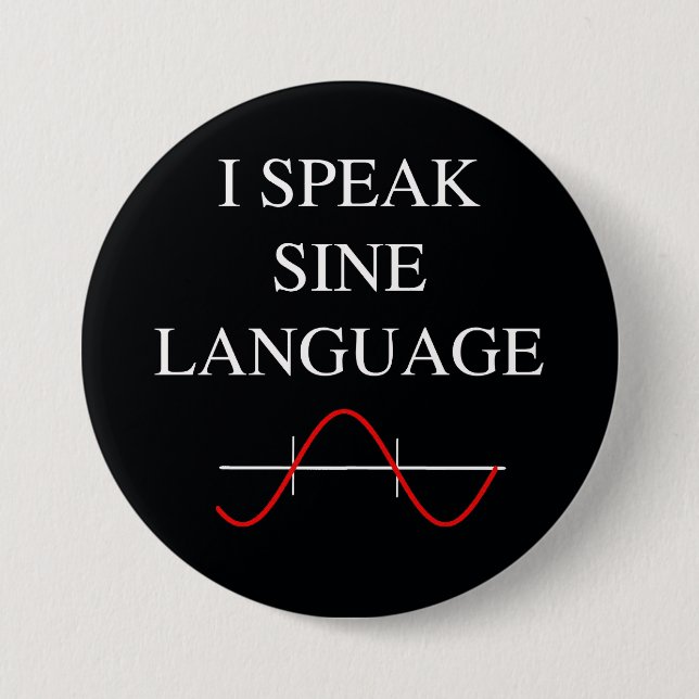 Sine Language Button (Vorderseite)