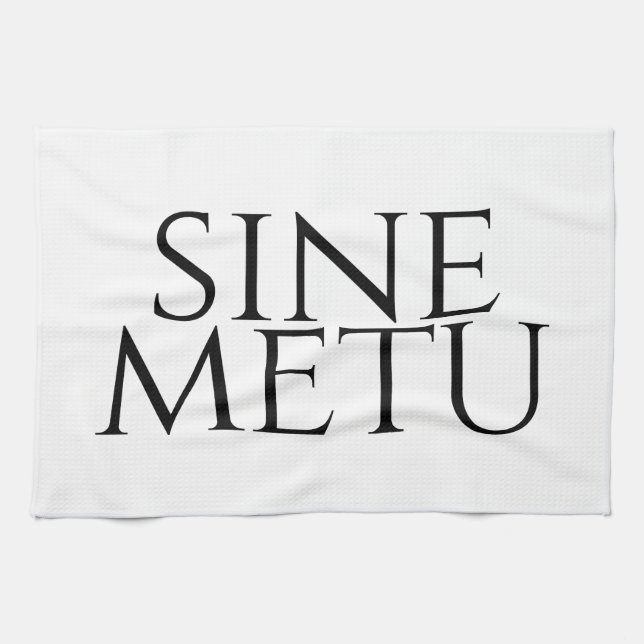 Sine Metu - ohne Angst Geschirrtuch (Horizontal)