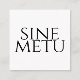 Sine Metu - Ohne Furcht Begleitkarte