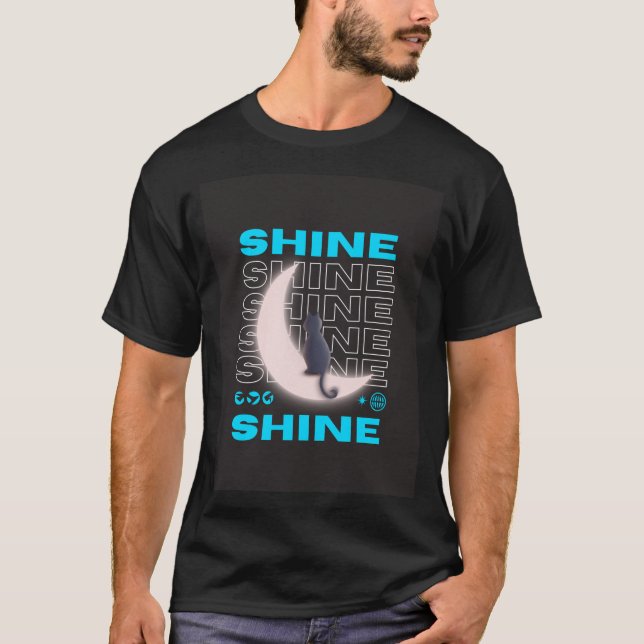 "Sine Wave Serenity: Einzigartiger Design-T - Shir T-Shirt (Vorderseite)