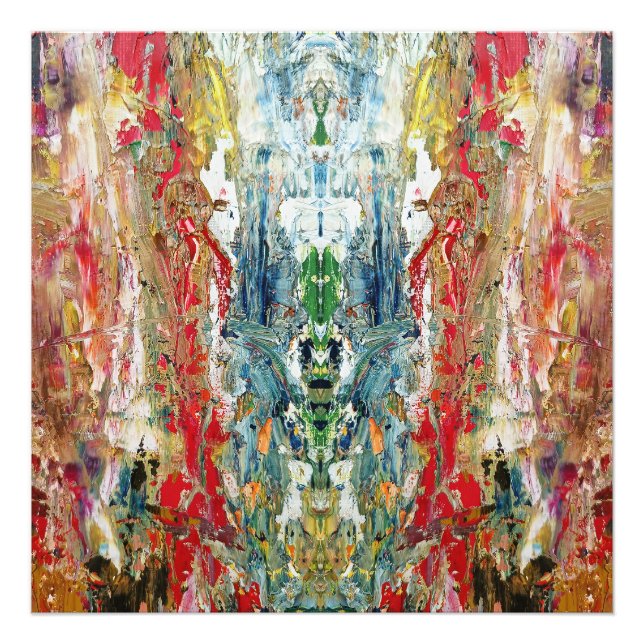Sinfonie des Chaos - Palette Abstrakter Real Artis Fotodruck (Vorne)