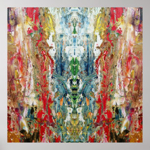 Sinfonie des Chaos - Palette Abstrakter Real Artis Poster