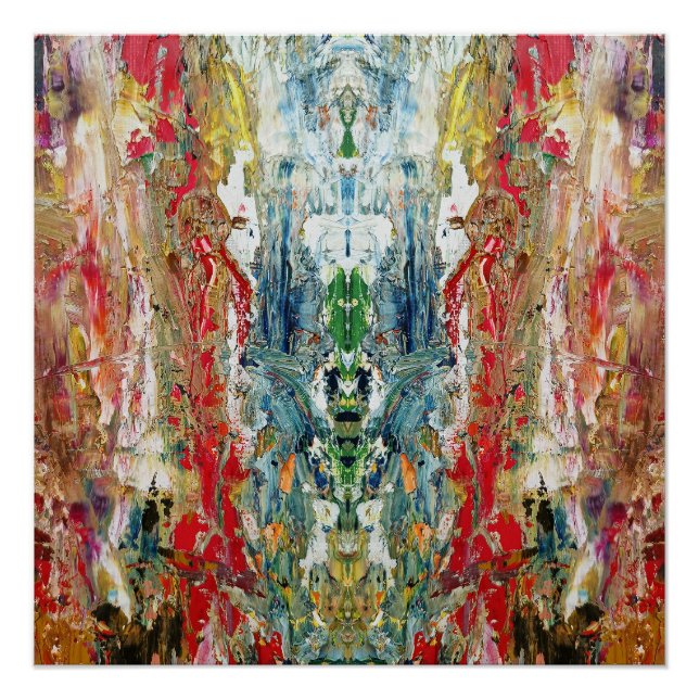 Sinfonie des Chaos - Palette Abstrakter Real Artis Poster (Vorderseite)