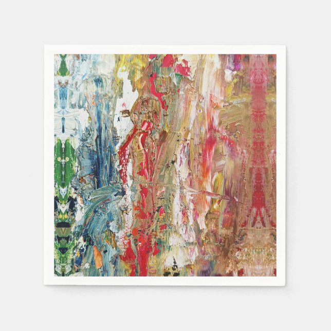 Sinfonie des Chaos - Palette Abstrakter Real Artis Serviette (Vorderseite)