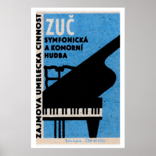 Sinfonisches Klavier - Streichholzschachtel-Druck  Poster