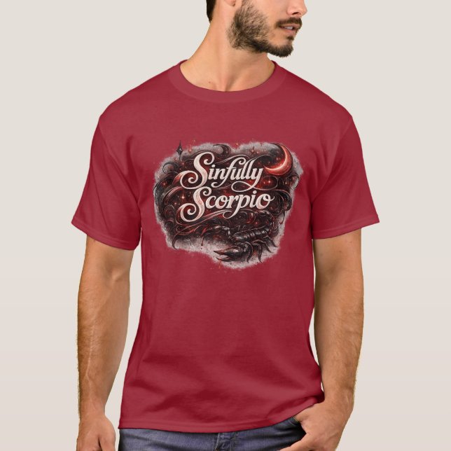 Sinfully Scorpio Zodiac T-Shirt – Dark Seductive A (Devant)