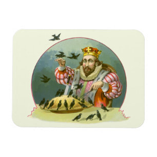 Sing a Song of Sixpence, altes Kinderreim Magnet