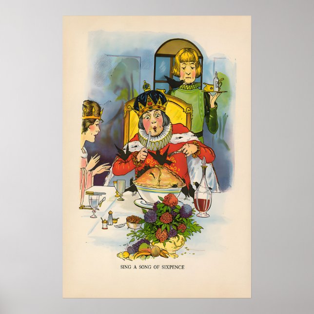 Sing A Song of Sixpence - Kinderreimposter Poster (Vorne)