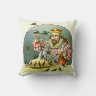 Sing a Song of Sixpence, Vintage Kinderreim Kissen