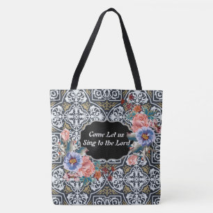 Sing an den Lord Psalm 95:1 Designer Aztec Tasche