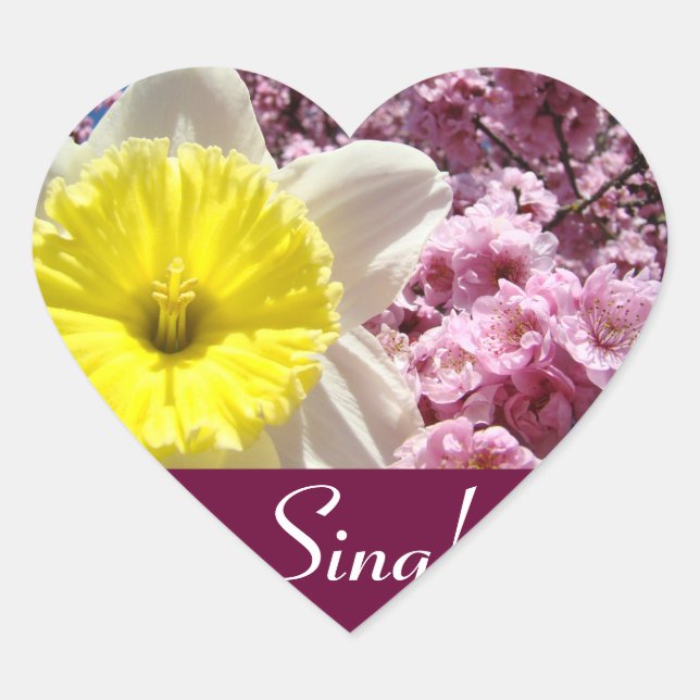 Sing! Aufkleber Frühlingsblüten individuell (Vorderseite)