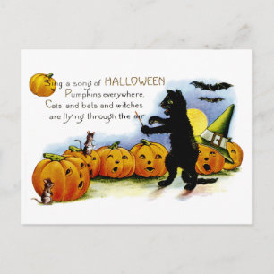 Sing ein Lied von Halloween Postkarte