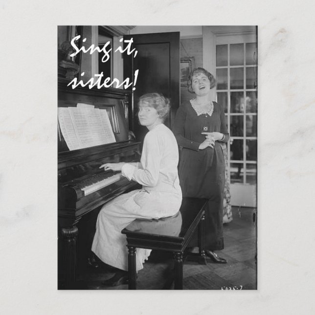 Sing es, Schwestern Postkarte (Vorderseite)