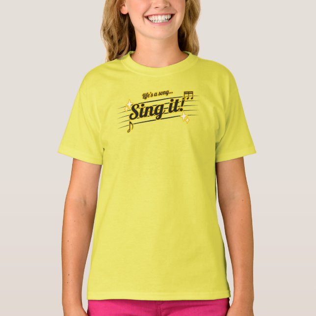 SING ES T-Shirt (Vorderseite)