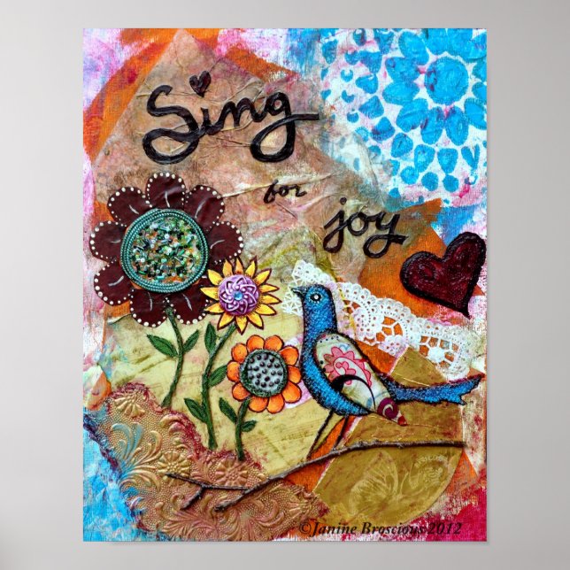 Sing für Joy Art Poster (Vorne)